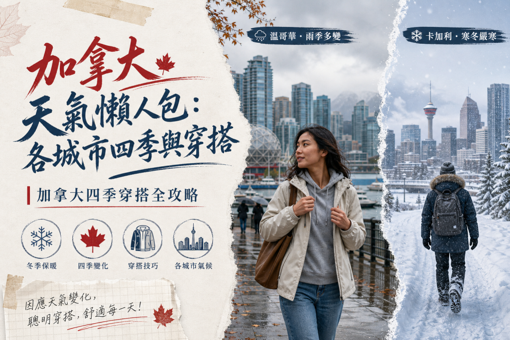 加拿大天氣懶人包：各城市四季與穿搭
