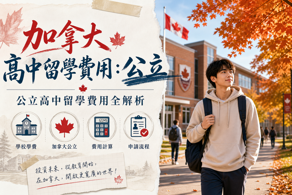 加拿大高中留學費用：公立