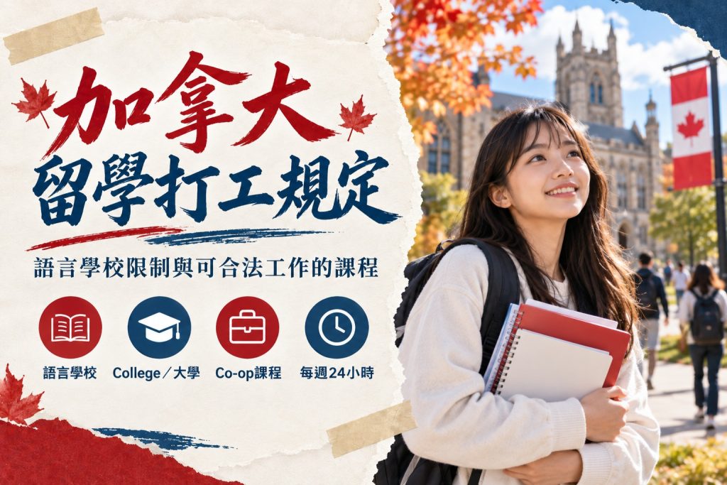 加拿大留學打工規定：語言學校限制與可合法工作的課程